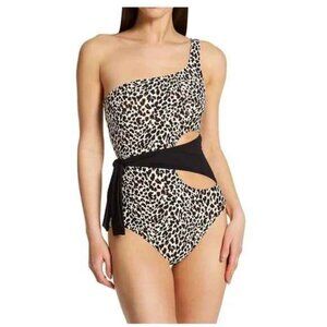 🎈(❁´◡`❁)HOST PIC!🐾Vince Camuto Cheetah Wrap Sz 10 NWT🐾